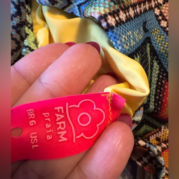 Tropical Bold Halter Neck One Piece Swim Suit - Picture 4 of 7